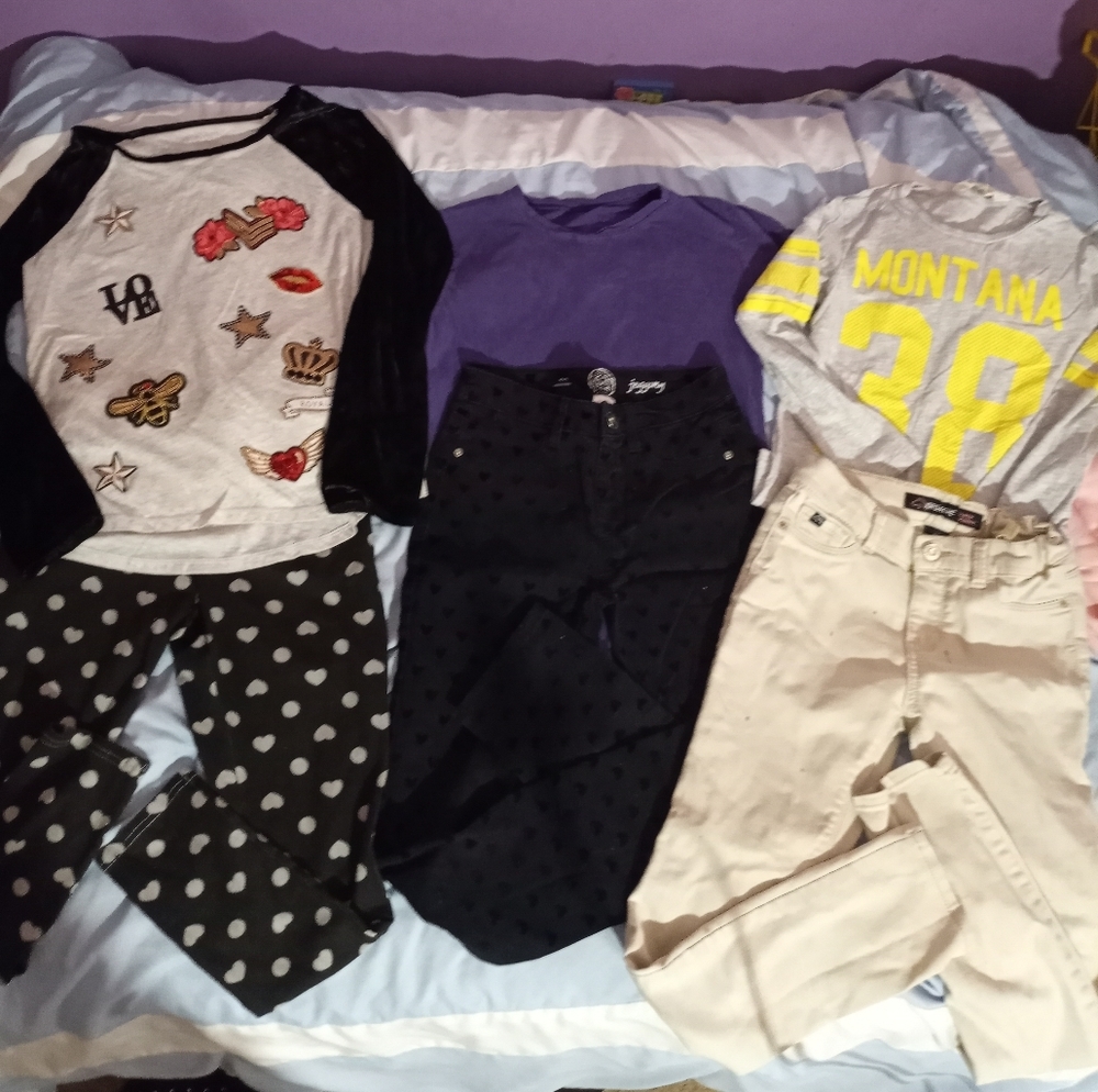 Girls size 10-12 Sonoma jeggings and stuff
